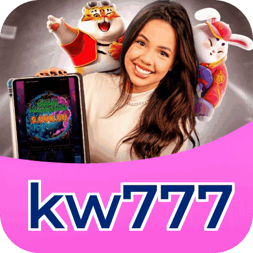 Interface do aplicativo kw777 mostrando jogos disponíveis no iOS e Android